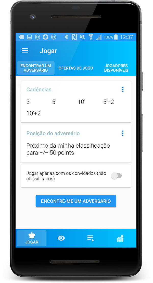 Jogue xadrez por correspondência a partir do seu smartphone